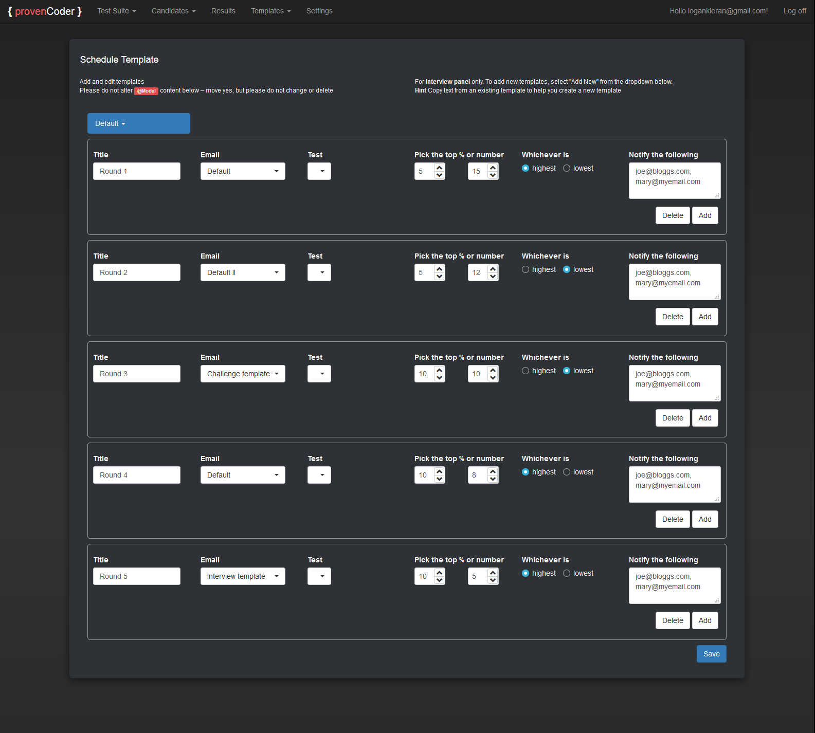 provenCoder - code score and histories help find proven coders, developers, hackers, engineers