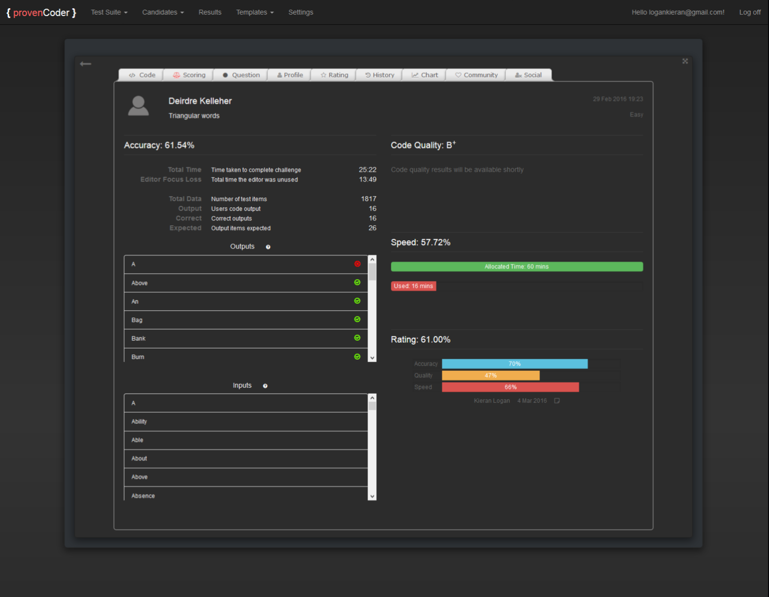 provenCoder - inspect code and find proven coders, developers, hackers, engineers