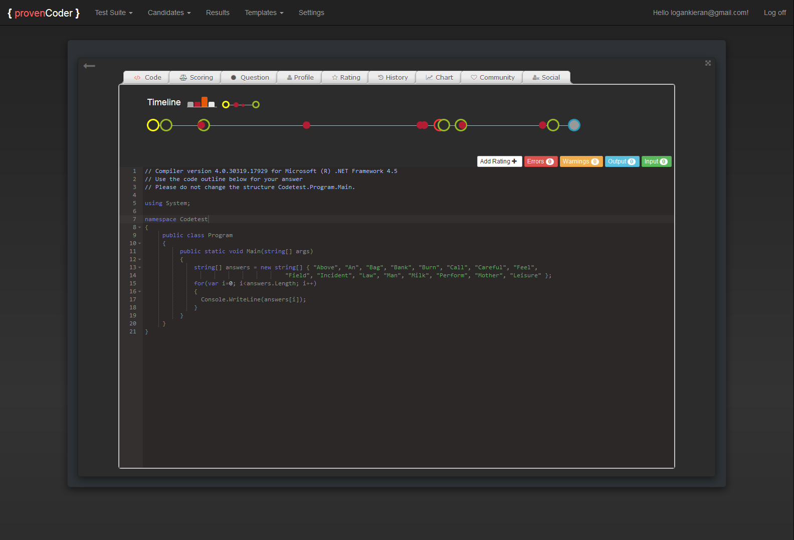 provenCoder - inspect code and find proven coders, developers, hackers, engineers