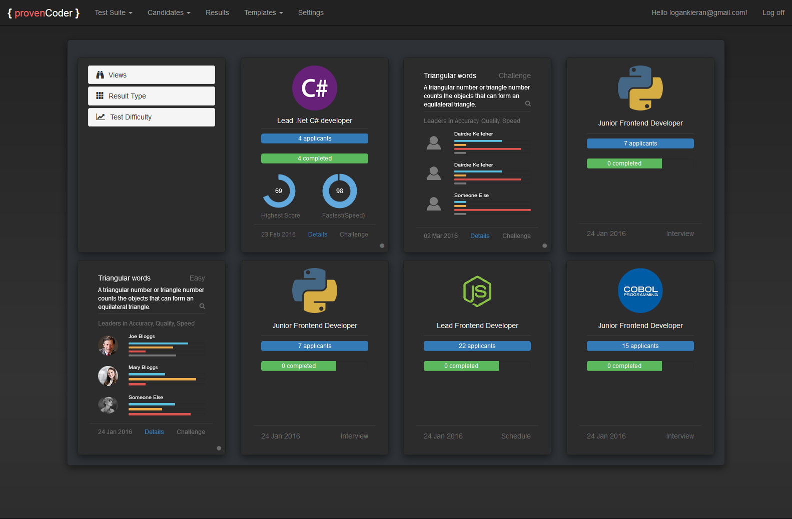 provenCoder - the easiest way to find proven coders, developers, hackers, engineers